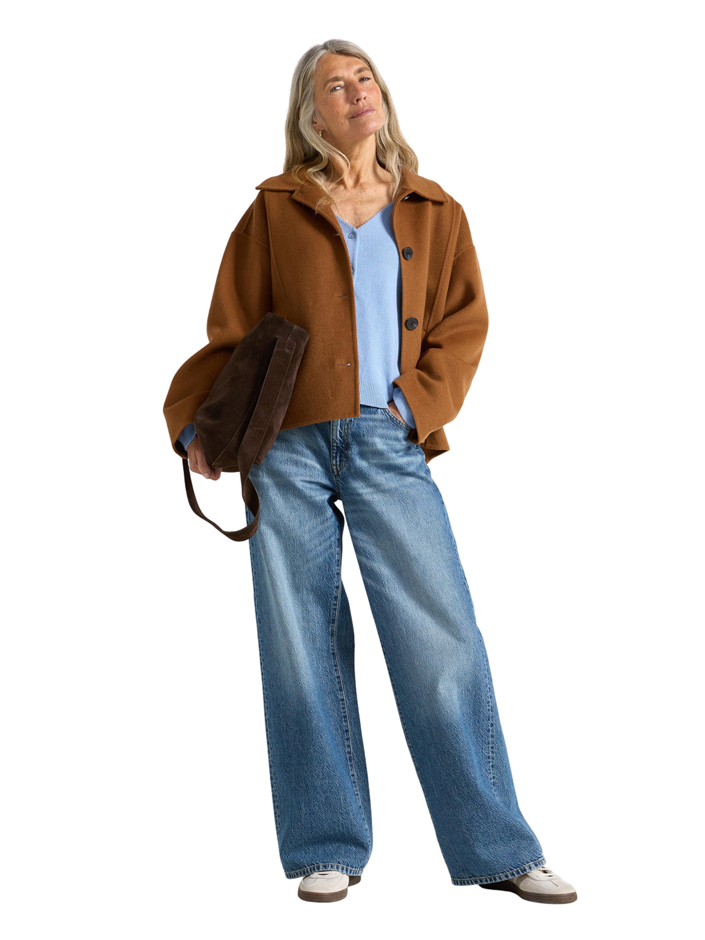 Lindex Φθινοπωρινό και ανοιξιάτικο μπουφάν 'Melissa' σε μπεζ: μπροστά