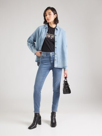 DKNY Skinny Jeans 'BLEEKER SHAPING SKIN' in Blau