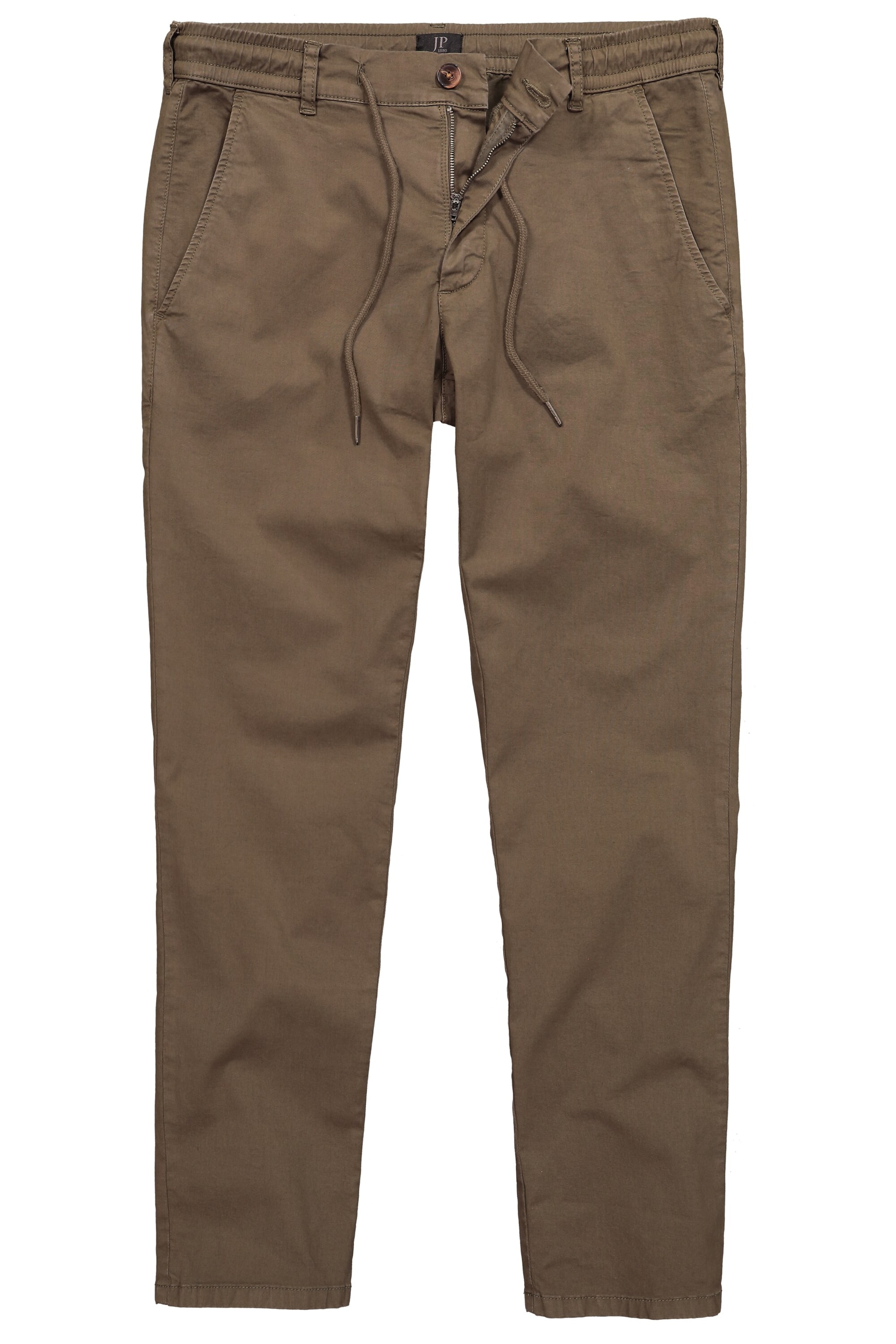 JP1880 Regular Chino in Bruin: voorkant