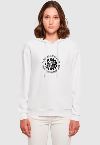 Merchcode Sweatshirt 'All Good Everyday' in Weiß: Vorderseite
