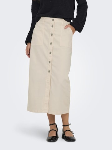 JDY Skirt in White: front