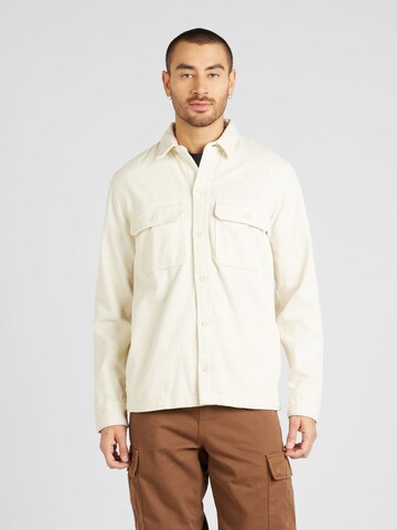 Coupe regular Chemise HOLLISTER en beige : devant