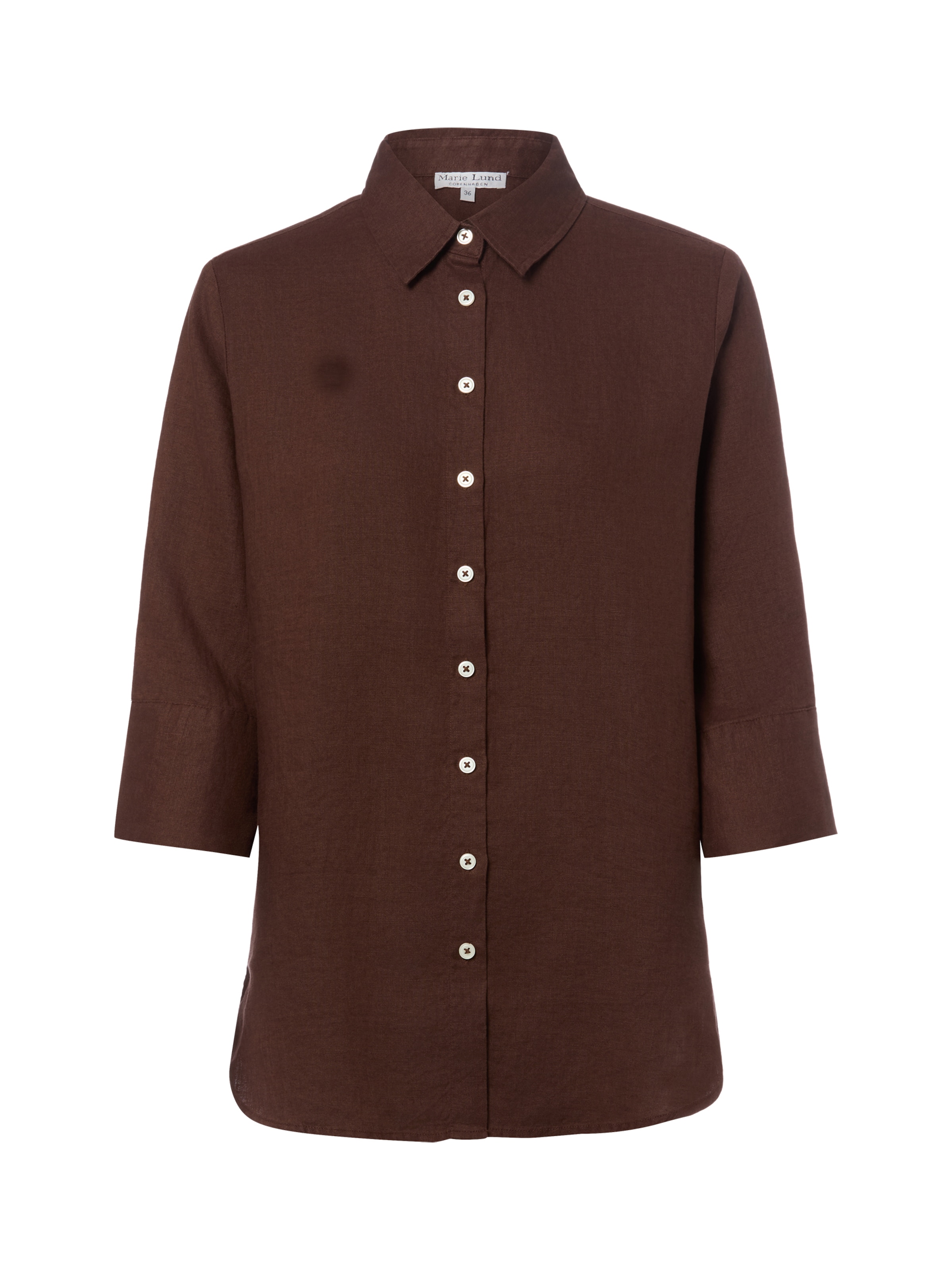 Marie Lund Blouse in Brown: front