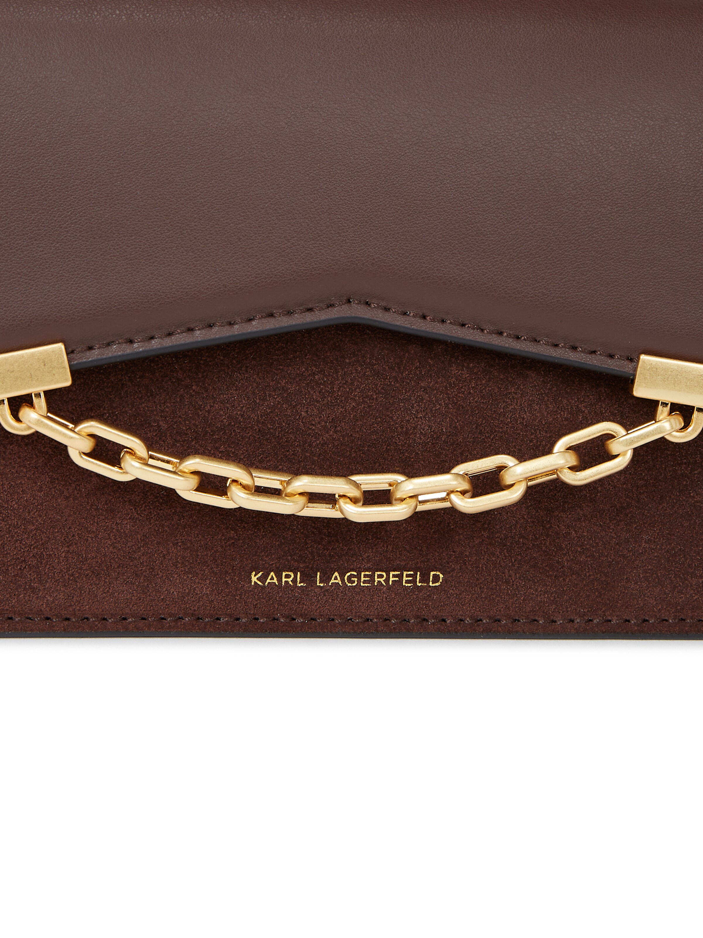 Karl Lagerfeld Чанта с презрамки 'Seven ' в кафяво