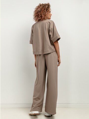 TESSITA Oversizeshirt in Beige