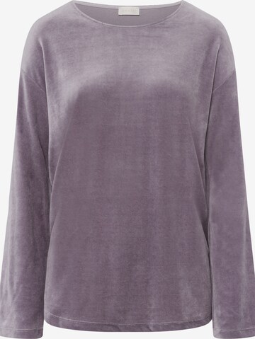 T-shirt Hanro en violet : devant