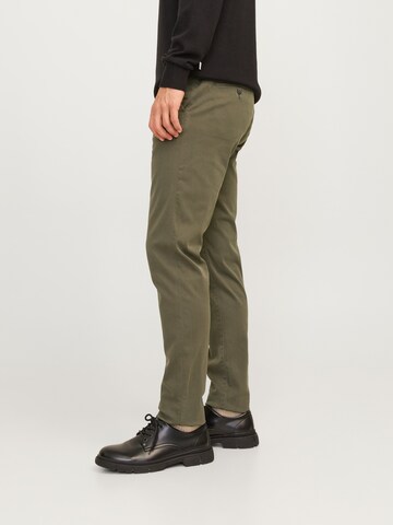 Coupe slim Pantalon chino 'JPSTMarco JJArthur' JACK & JONES en vert