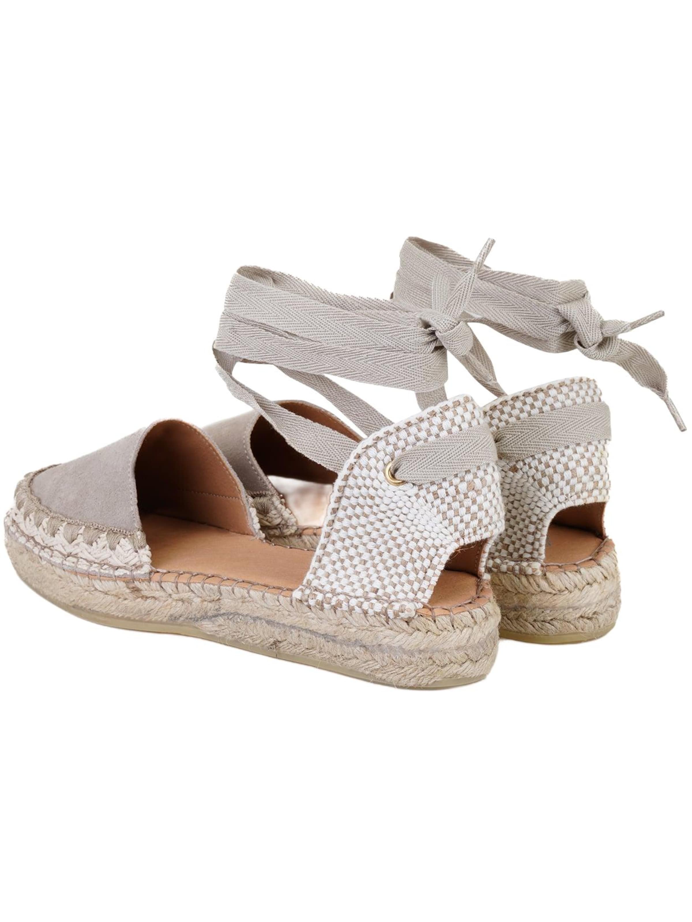 Desa Sandale 'Espadrilles'‌ in Grau