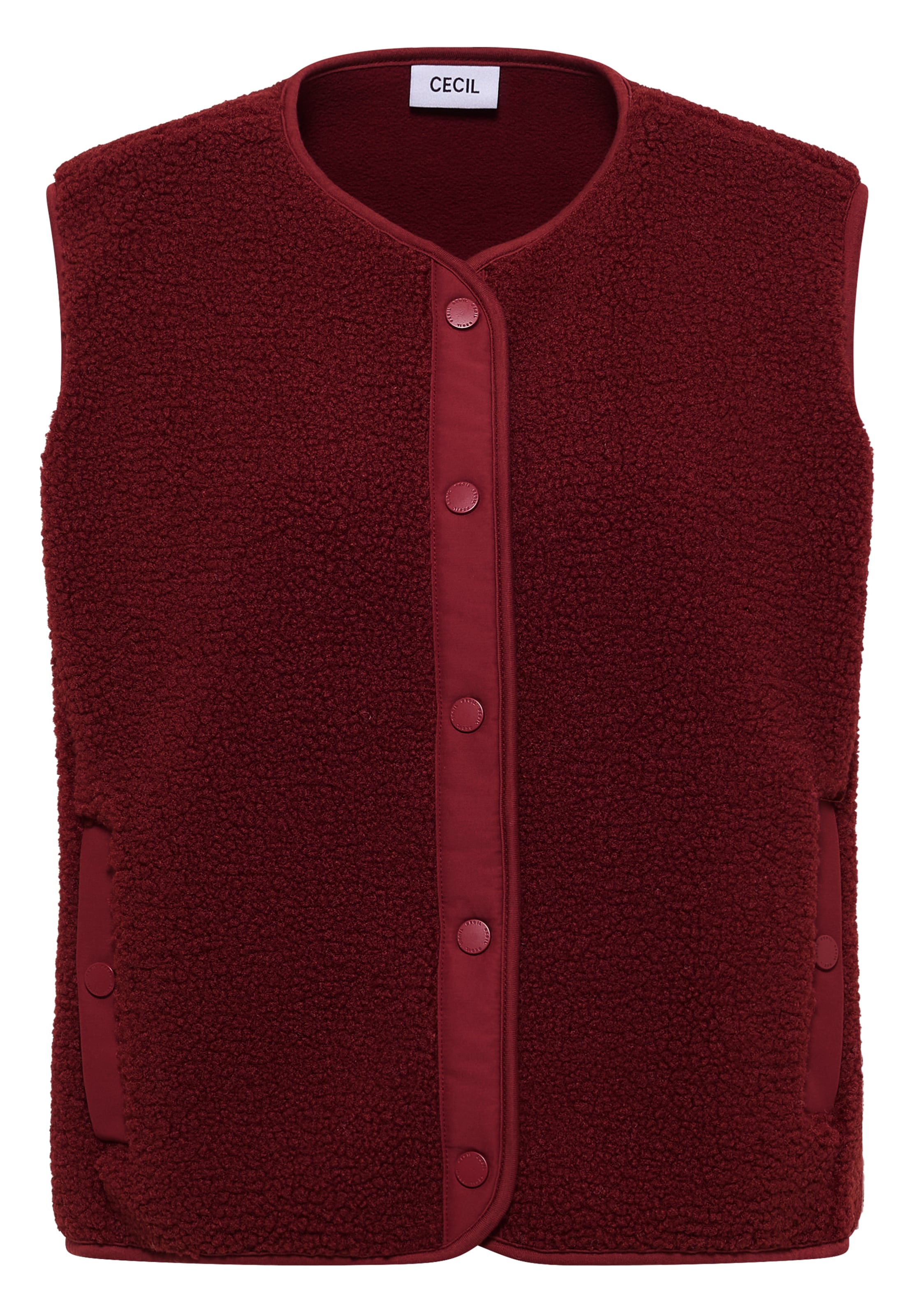 CECIL Vest in Red: front