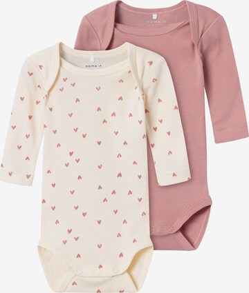 Tutina / body per bambino di NAME IT in beige: frontale