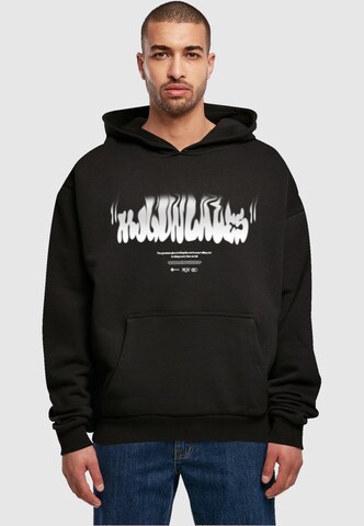 MJ GonzalesSweater majica 'Rising' - crna boja: prednji dio