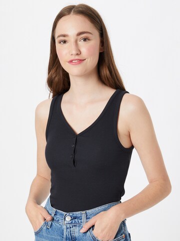 LEVI'S ® - Top 'Spice Tank Caviar' em preto: frente