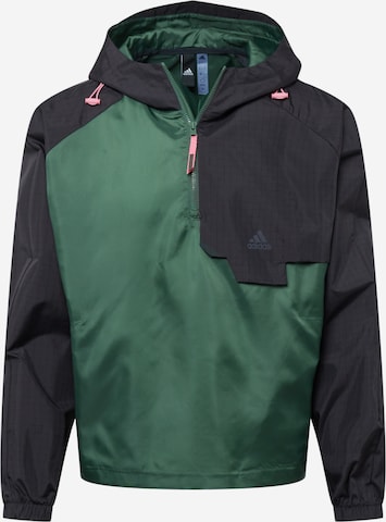 ADIDAS SPORTSWEAR Trainingsjack 'X-City' in Groen: voorkant