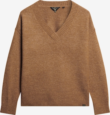 Superdry Sweater in Brown: front