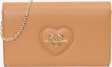 Love Moschino Clutch 'Smart Daily' in Bruin: voorkant