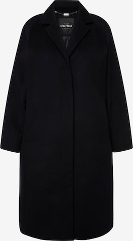 Ulla Popken Tussenmantel in Blauw: voorkant