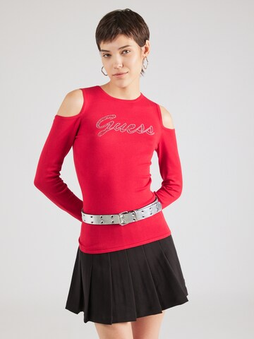 Pull-over GUESS en rouge : devant