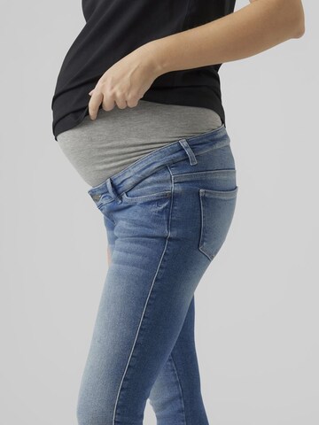 MAMALICIOUS Slimfit Jeans 'AKOSTA' in Blauw