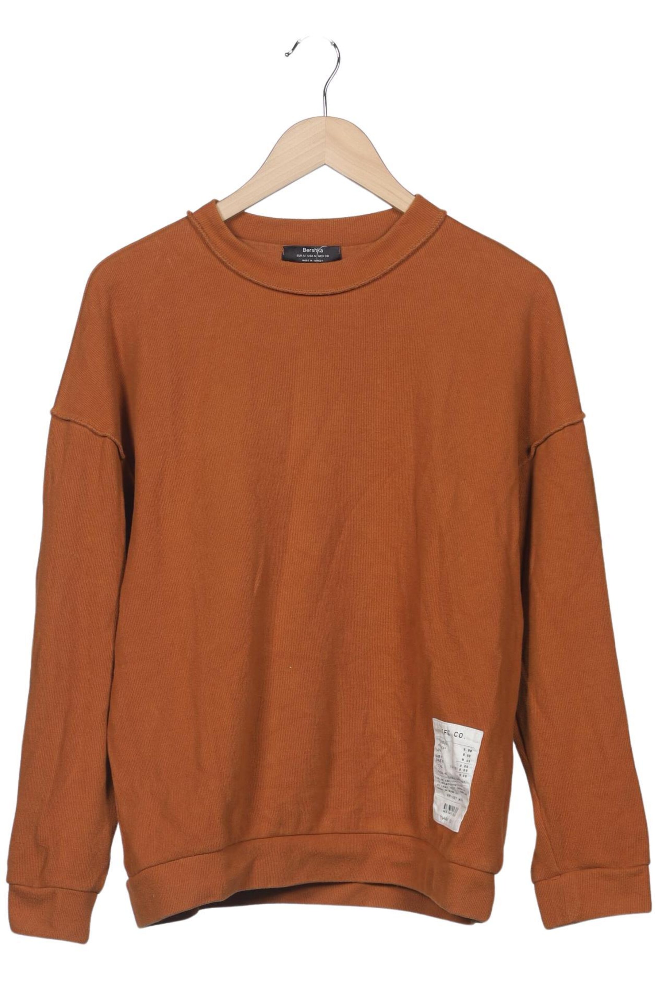 Bershka Sweatshirt & Zip-Up Hoodie in M in Brown: front