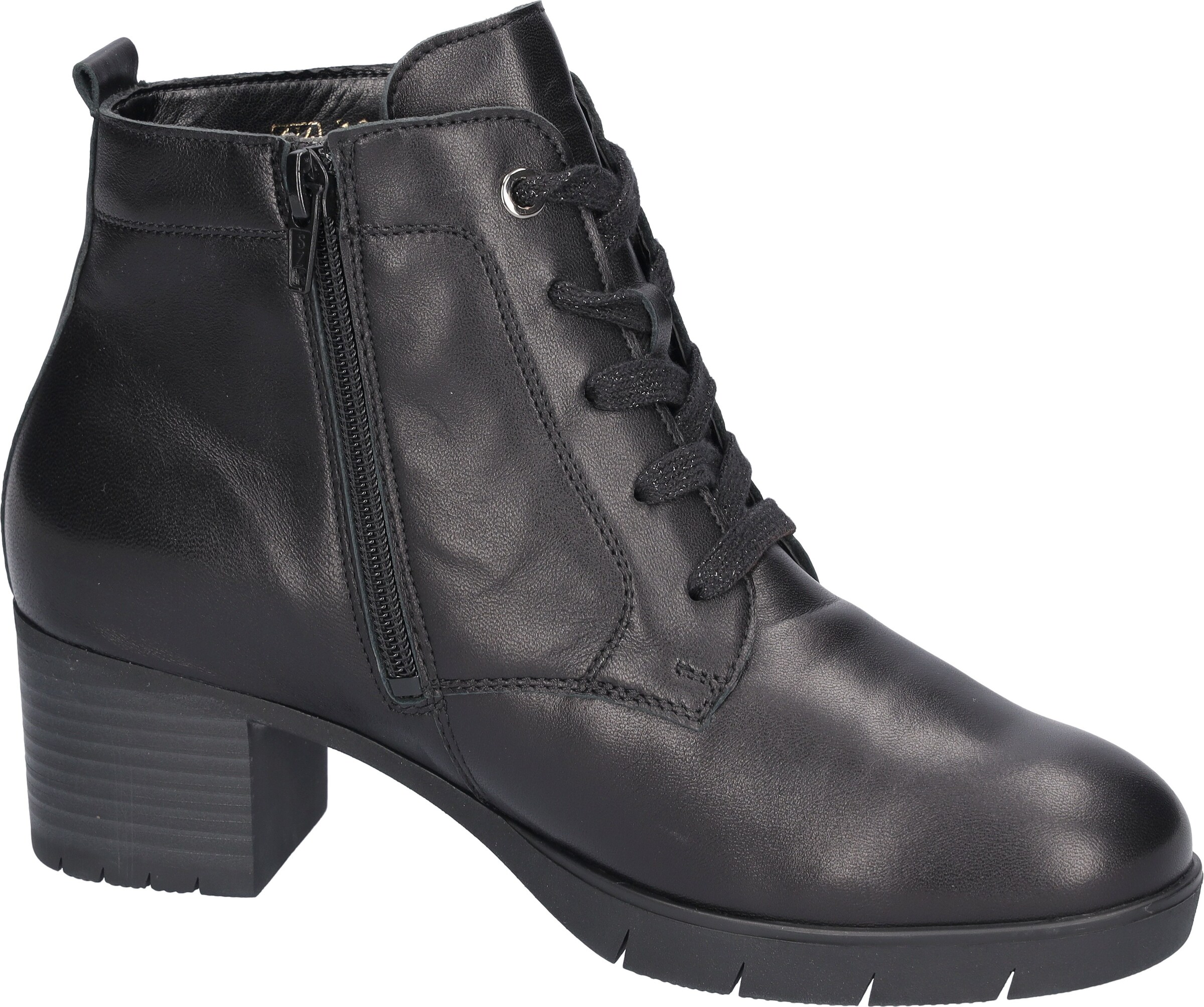 WALDLÄUFER Lace-Up Ankle Boots in Black