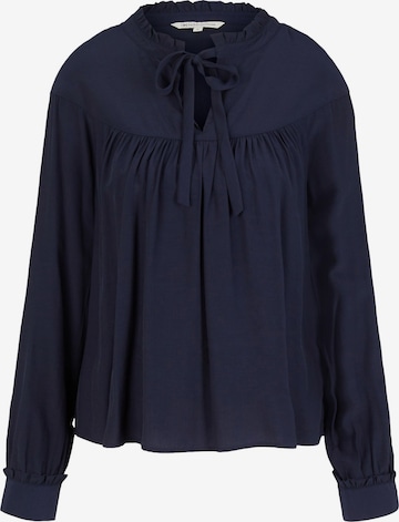 TOM TAILOR DENIM Blouse in Blue: front