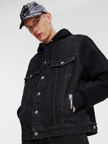 KARL LAGERFELD JEANS Übergangsjacke in Schwarz