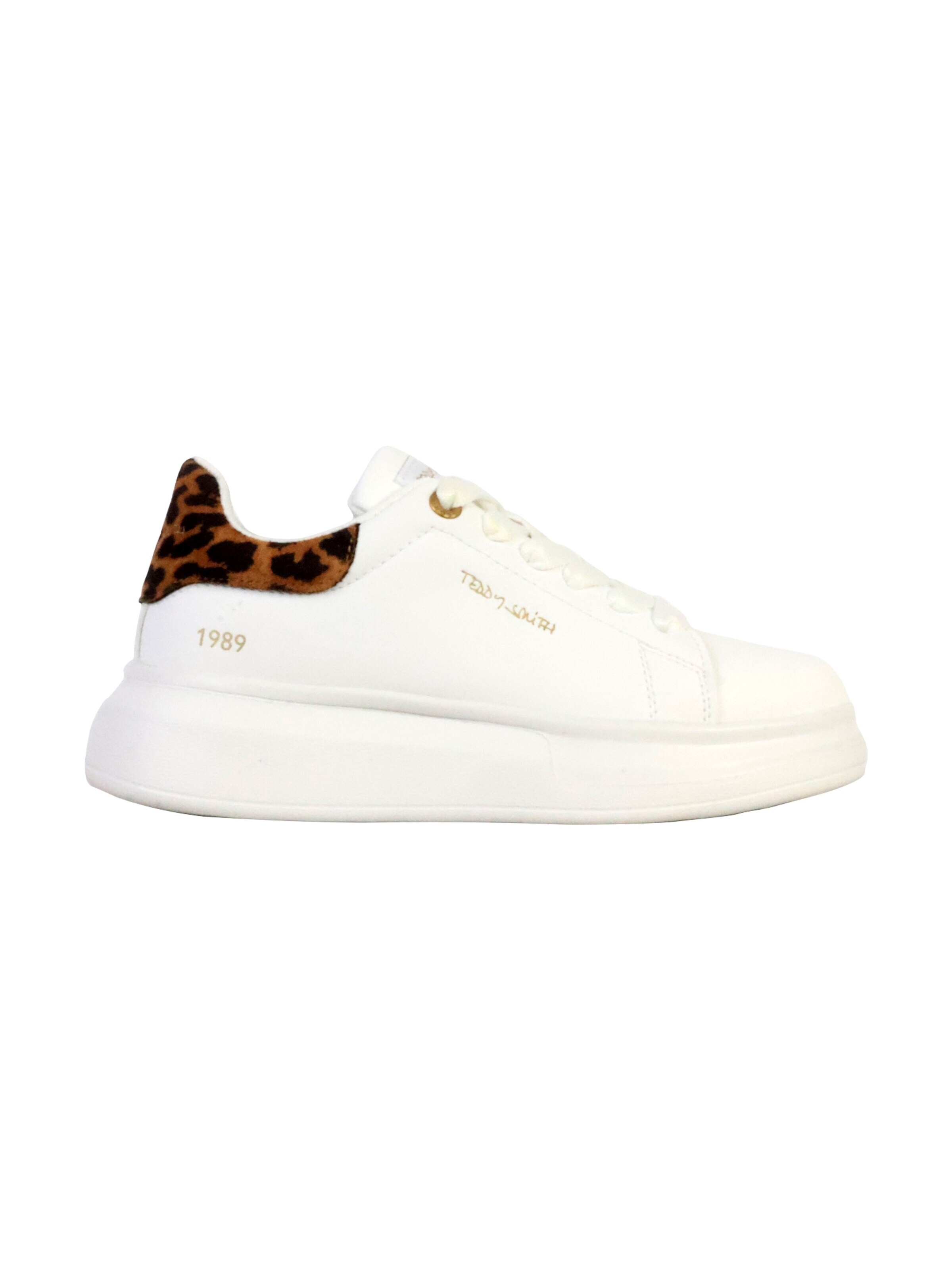 Scarpa stringata sportiva 'Sneaker mit Schnürung' di Teddy Smith in bianco