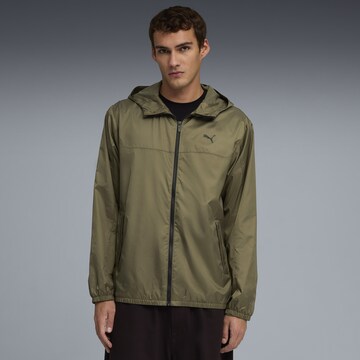 PUMA Jacke 'Essentials' in Grün: Vorderseite