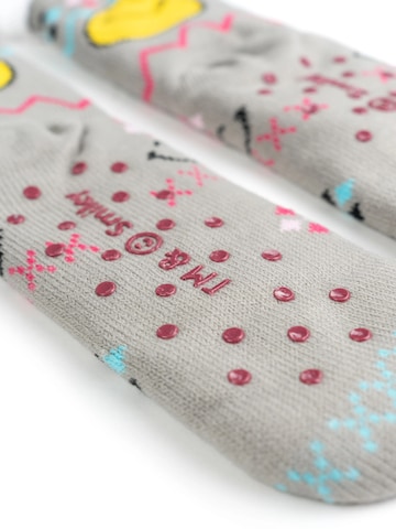 SMILEYWORLD Socks 'Hüttensocken Smiley' in Grey