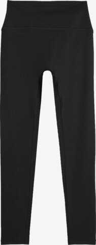 Skinny Pantalon de sport 4F en noir : devant