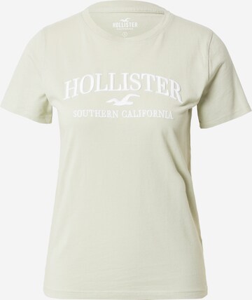 HOLLISTER Футболка в Зеленый: спереди