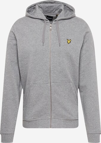 Veste de survêtement Lyle & Scott en gris : devant