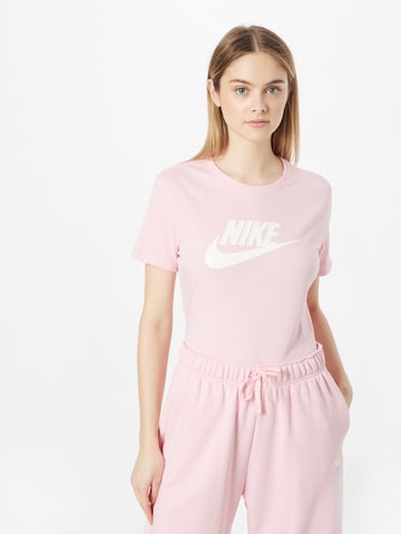 Nike Sportswear Skinny Performance shirt in Pink: front