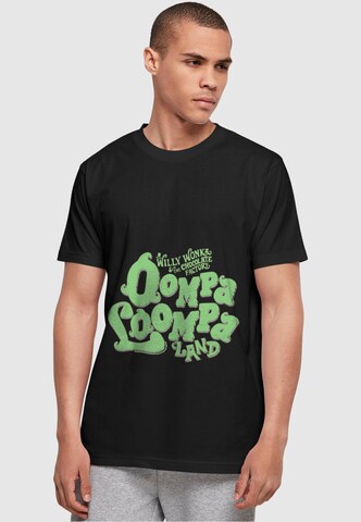 T-Shirt 'Willy Wonka And The Chocolate Factory - Oompa Loompa Land' ABSOLUTE CULT en noir : devant