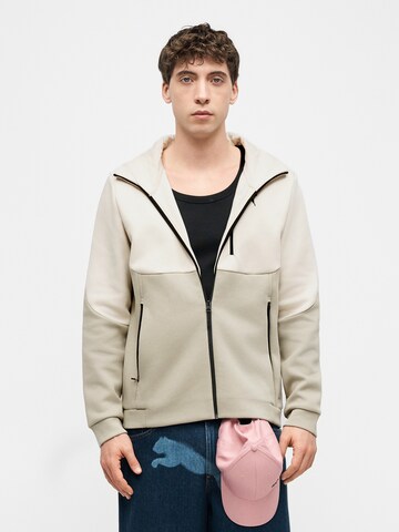 PUMA Sweatjacke 'Pumatech' in Weiß: Vorderseite