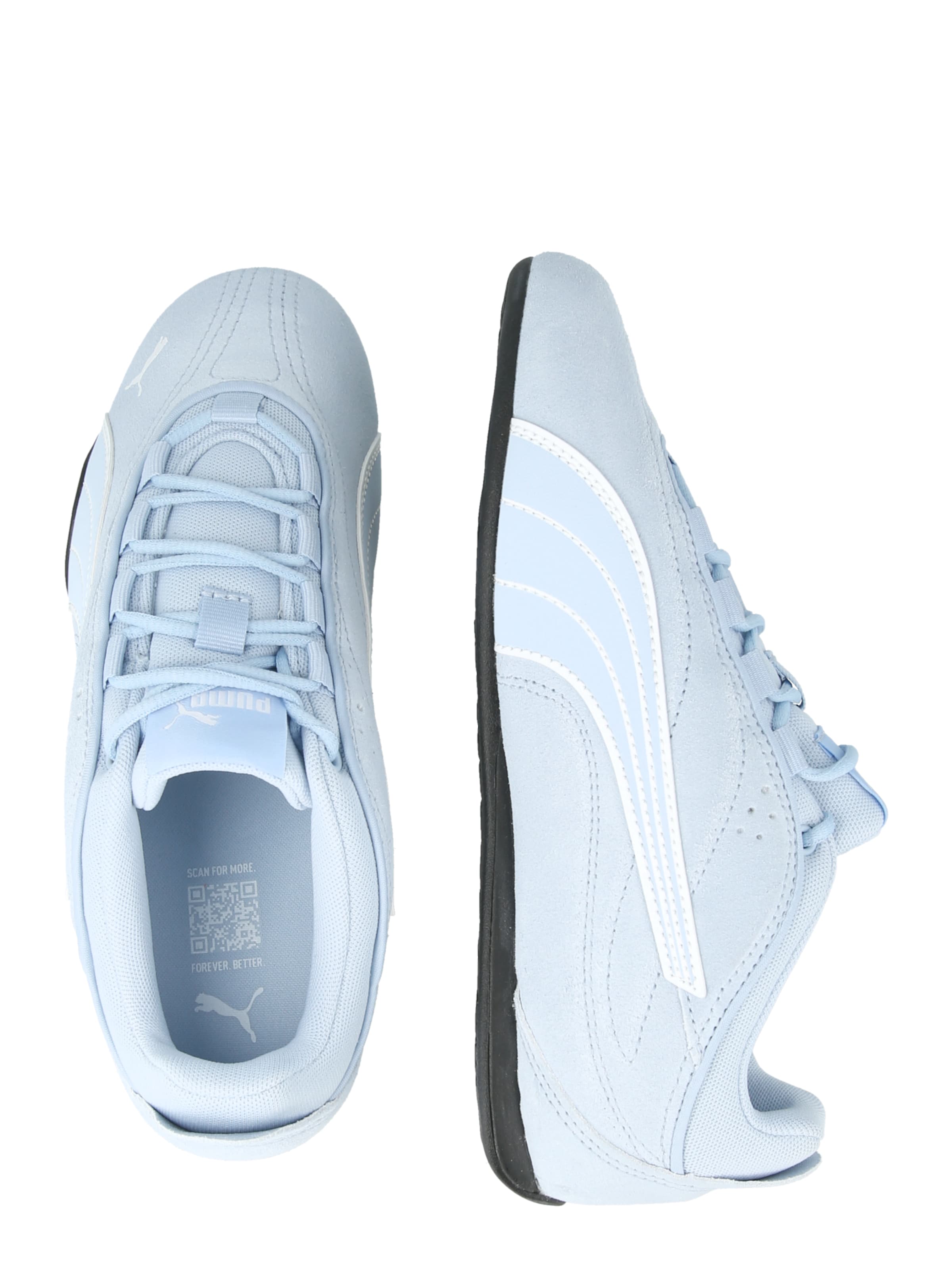 Baskets basses 'CATCH SOLEIL' PUMA en blanc : sur le côté