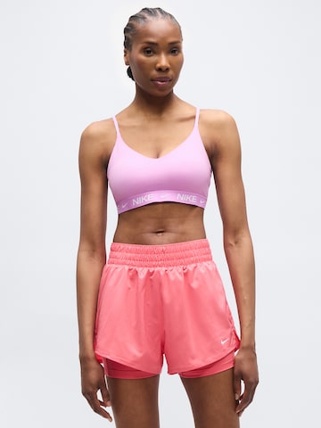 NIKE Bustier Sport bh 'INDY' in Lila: voorkant
