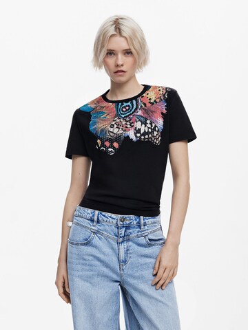 Maglietta di Desigual in nero: frontale