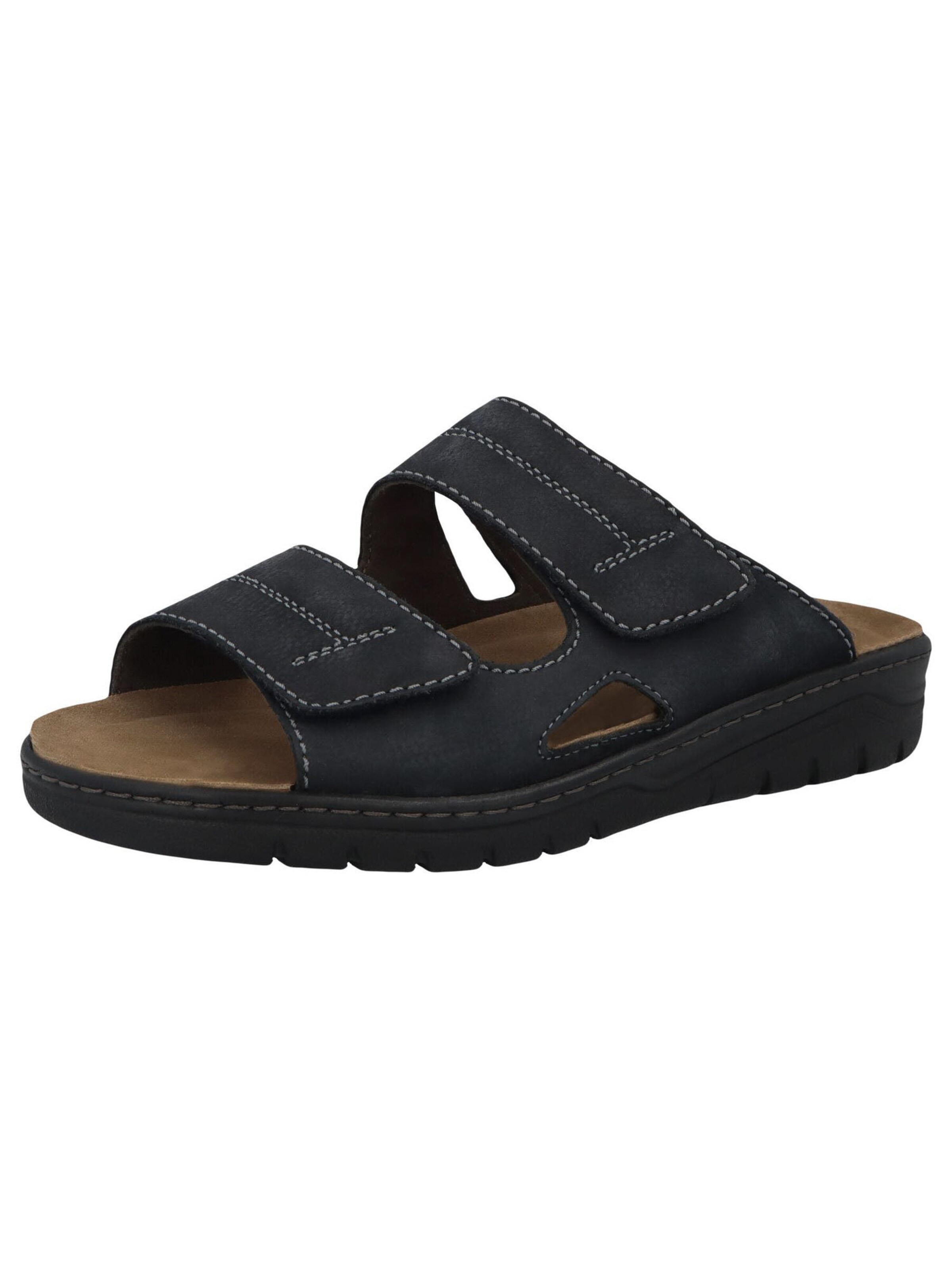 SOLIDUS Pantolette 'Spezial' in Blau: Vorderseite