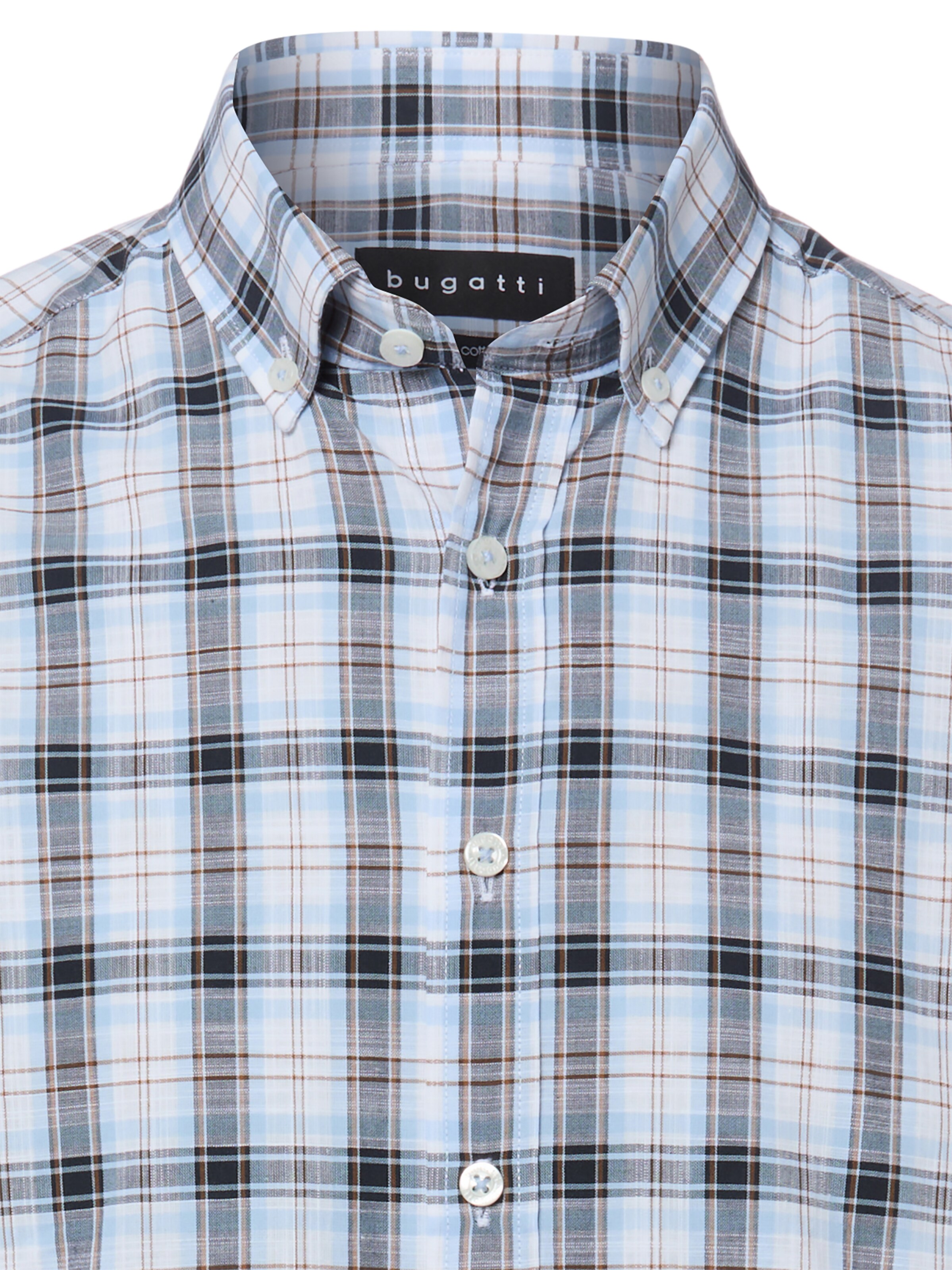 bugatti Regular Fit Hemd in Blau