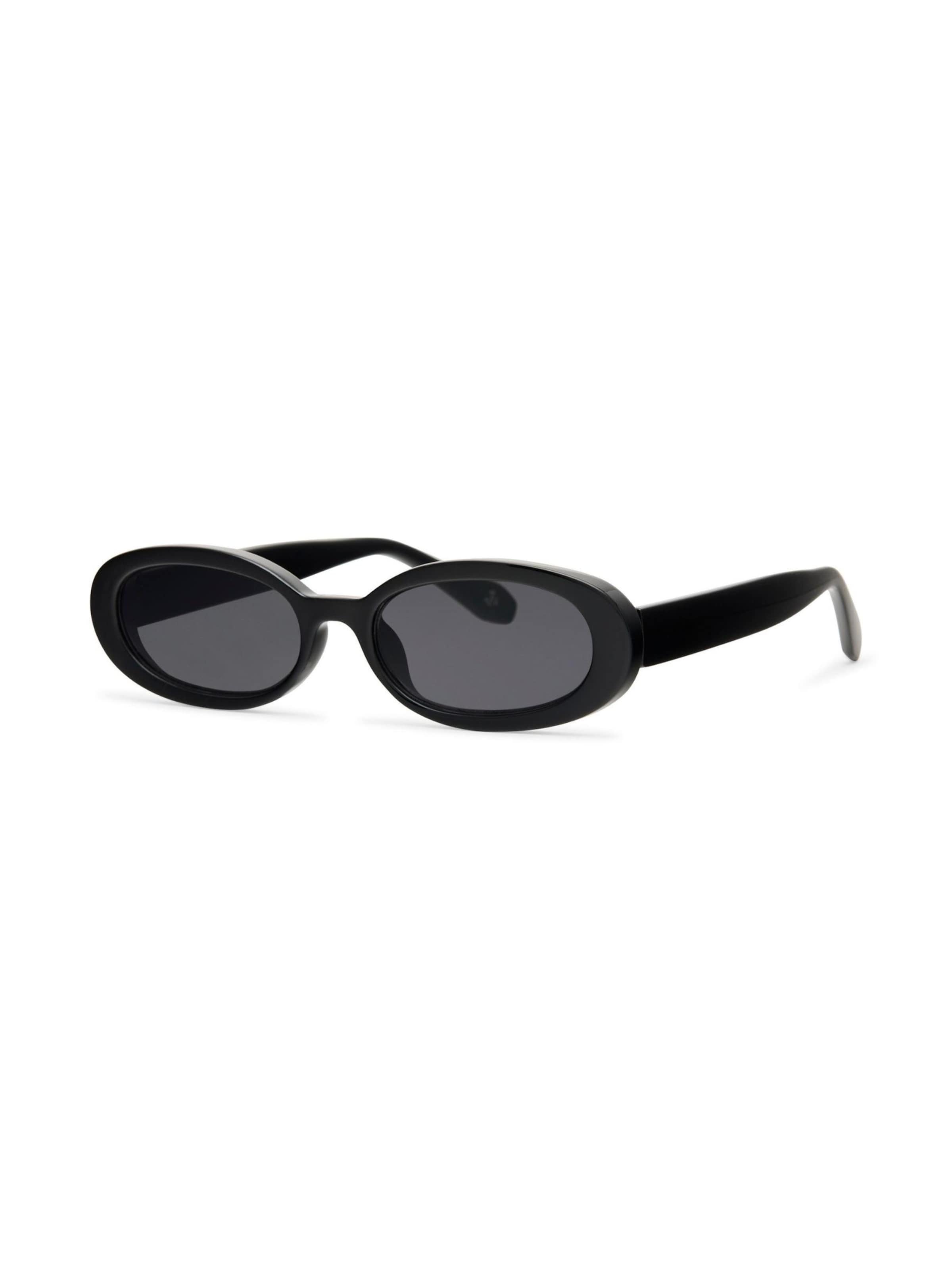 Maxte Sonnenbrille 'The Noir Oval Frame'‌‌‌‌ in Schwarz: Vorderseite