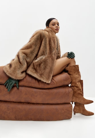 CESARE GASPARI Winter coat 'Golden Hour' in Brown