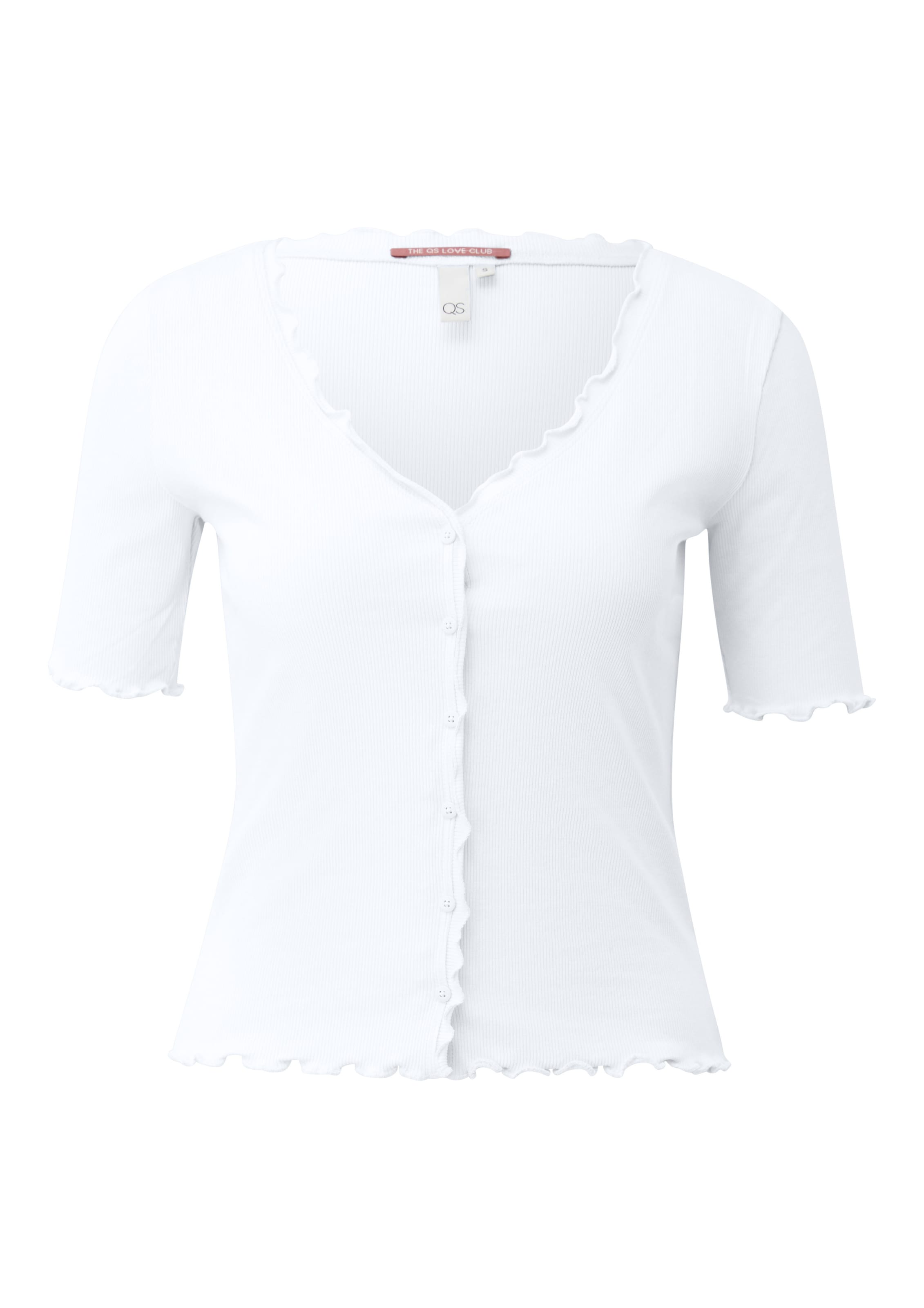 QS T-Shirt in Weiß: Vorderseite