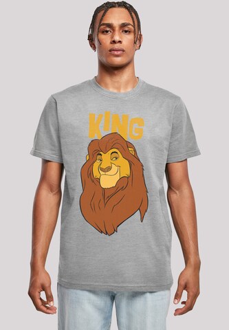 T-Shirt 'Disney The König Der Löwen Mufasa King' F4NT4STIC en gris : devant