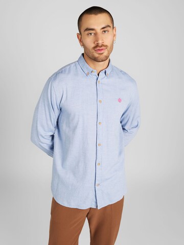 Coupe regular Chemise Springfield en bleu : devant