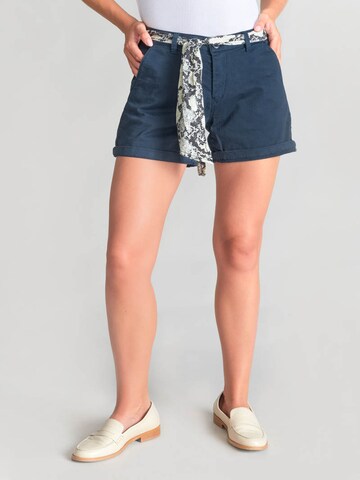 Le Temps Des Cerises Loosefit Broek 'Lyvi 1' in Blauw: voorkant