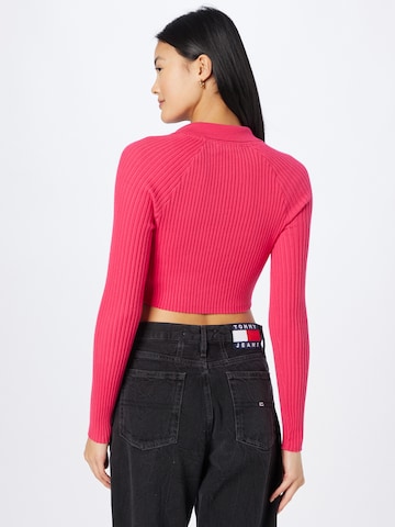Tommy Jeans Pulover | roza barva