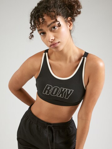 Bustier Soutien-gorge de sport 'EVD FLOW' ROXY en noir : devant