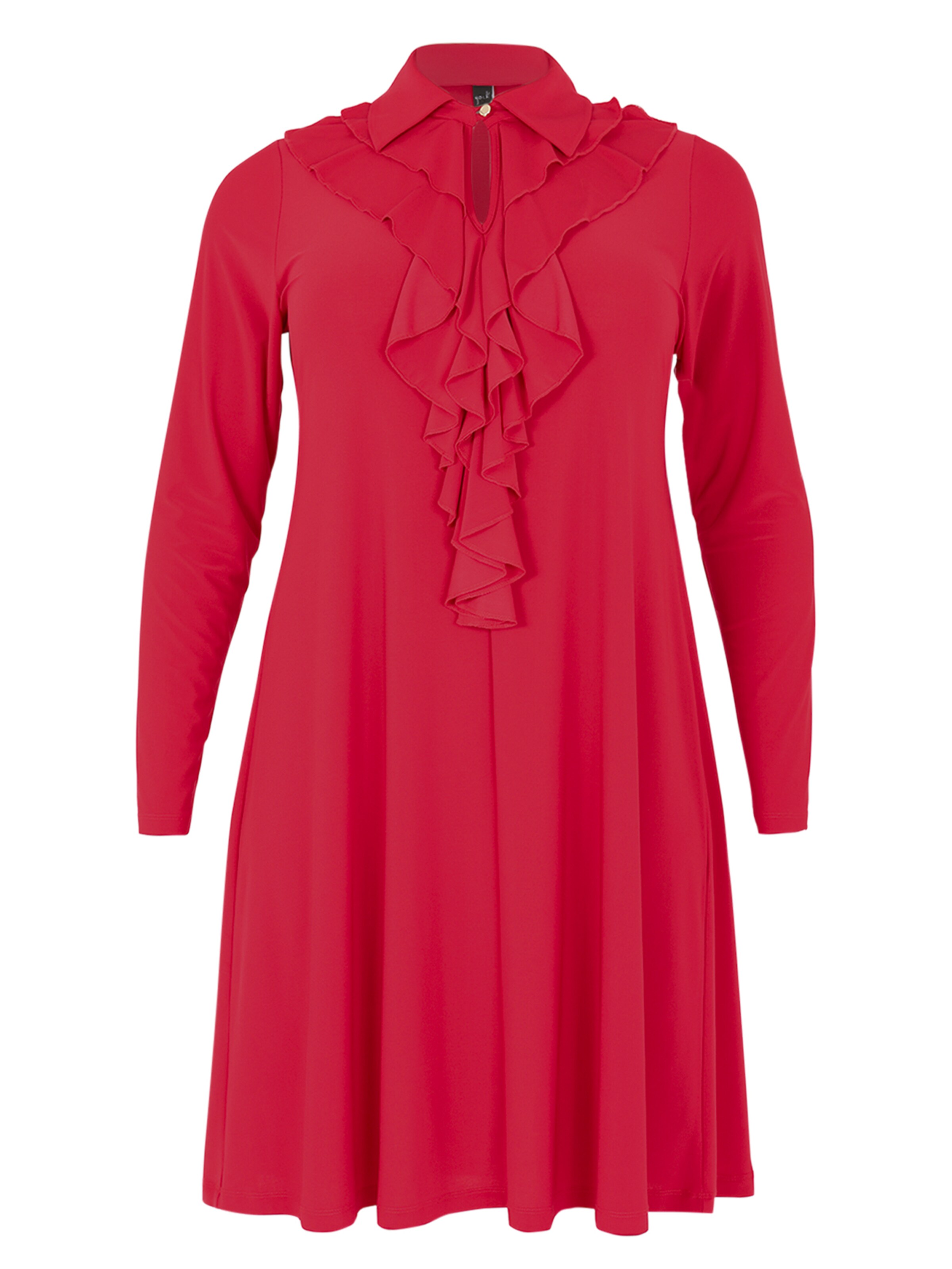 YOEK Blousejurk in Rood: voorkant