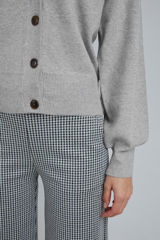ICHI Knit Cardigan 'Kate' in Grey